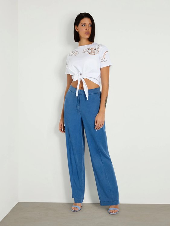 Ajour Lace triko – GUESS, Bílá barva Ženy