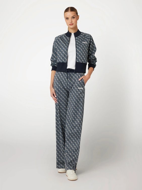 Sarah 4G Logo kalhoty – GUESS, Modrá barva Ženy