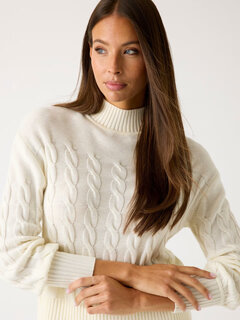 Luxusní Elsa svetr, Bílá barva, XS, S