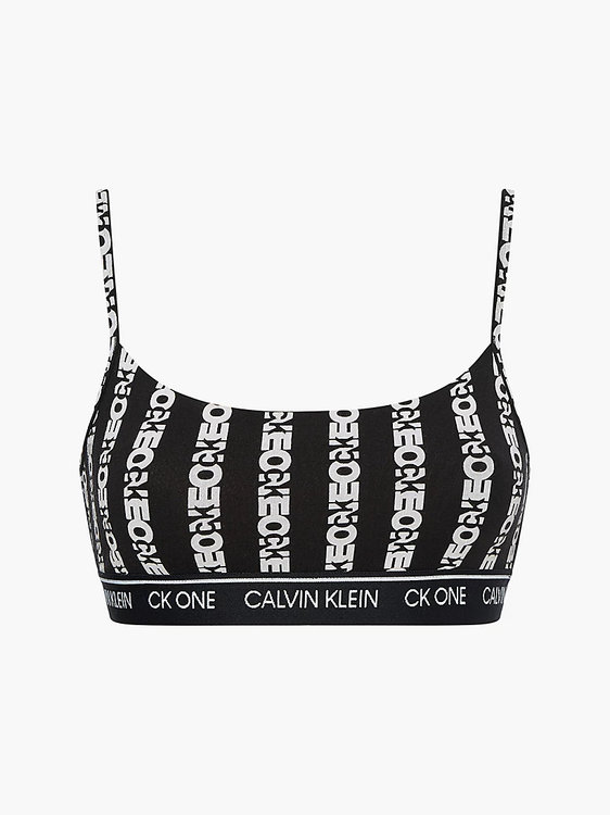 Luxusní CK One bralette, Bílá, Černá barva, XS, S, M, L, XL