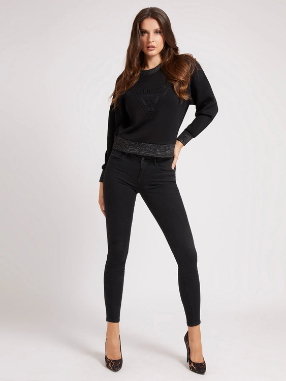 Luxusní Corina mikina, Černá barva, XS, S, M