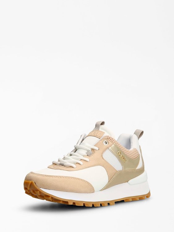 Guess – Selvie tenisky, Bílá, Krémová barva