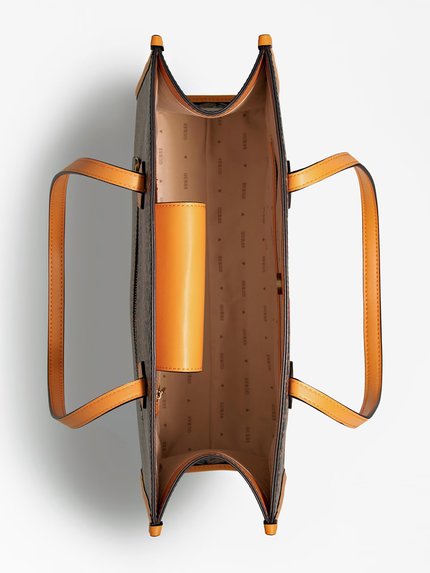 Módní Silvana kabelka, Hnědá, Oranžová barva, 2022