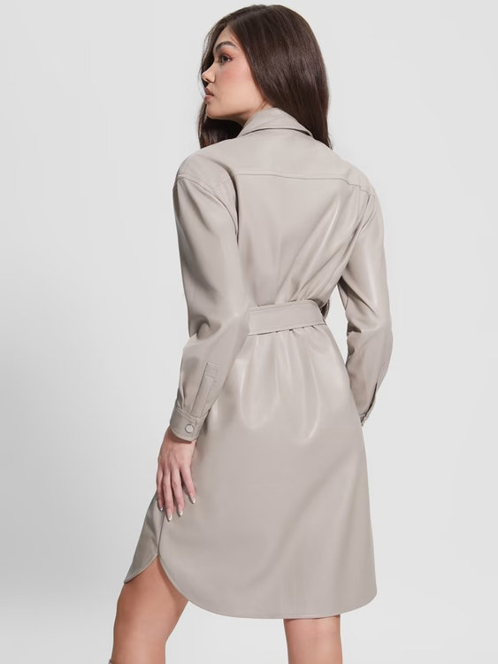 Módní Eudokia šaty, Krémová barva, 2023