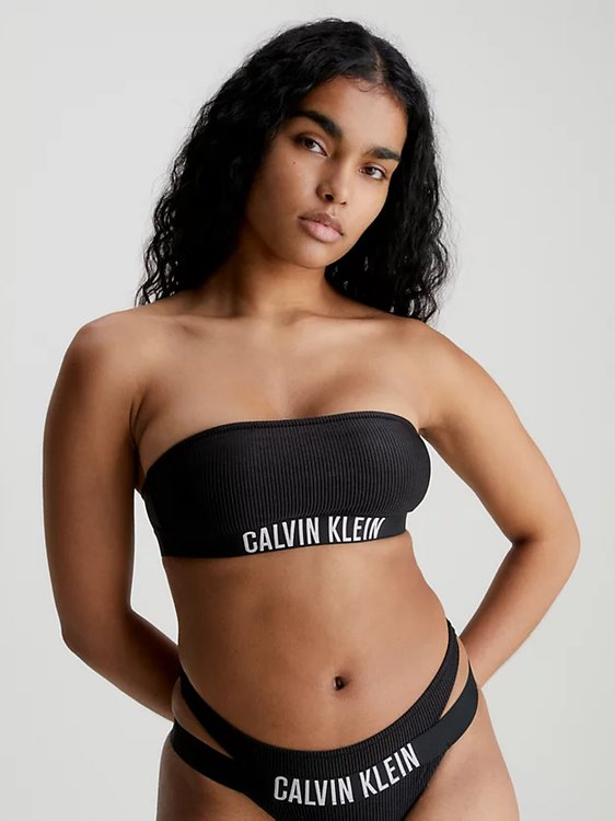 Intense Power plavky - Horní díl – Calvin Klein Swimwear, Černá barva Ženy