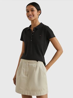 Tommy Hilfiger – Heritage polo triko, Černá barva