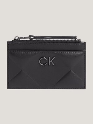 Calvin Klein Jeans – Re-lock Quilt pouzdro na karty, Černá barva