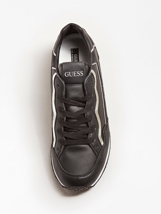 Luxusní Tenisky Genova, Bílá, Černá barva, 42, 43, 45