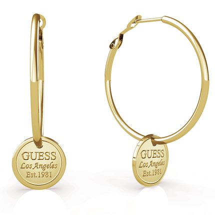 Módní Hula Hoops náušnice, Zlatá barva, 2020, 2021, 2020, 2022