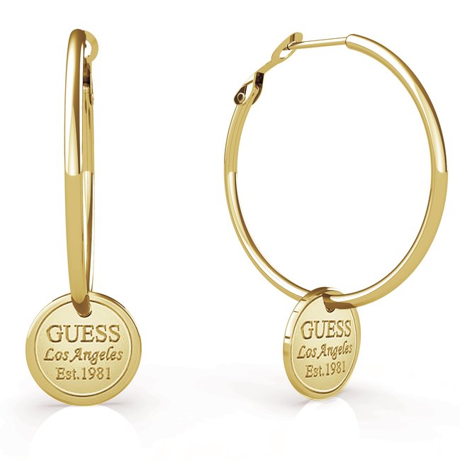 Módní Hula Hoops náušnice, Zlatá barva, 2020, 2021, 2020, 2022