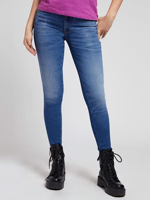 Guess – Super Stretch jeans, Modrá barva