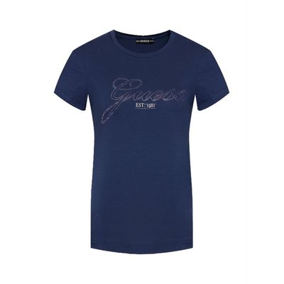 Guess – Logo Rhinestones triko