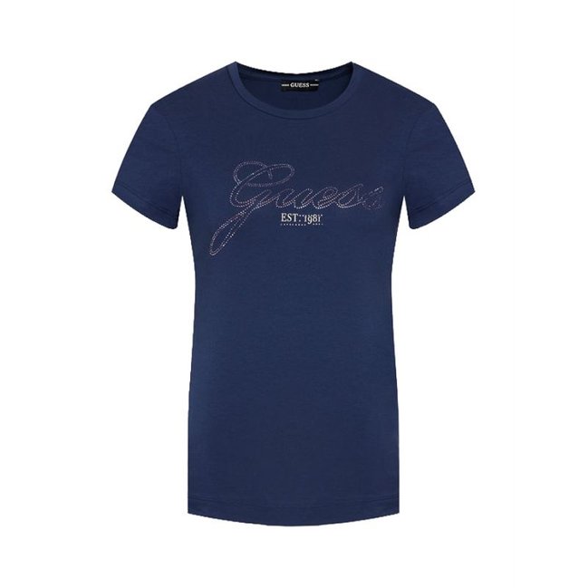 Guess – Logo Rhinestones triko