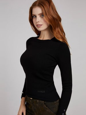 Luxusní Elinor svetr, Černá barva, XS, S, M, L 1