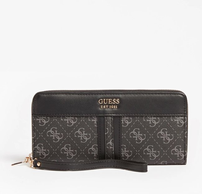 Guess – Kasinta peněženka, Černá barva
