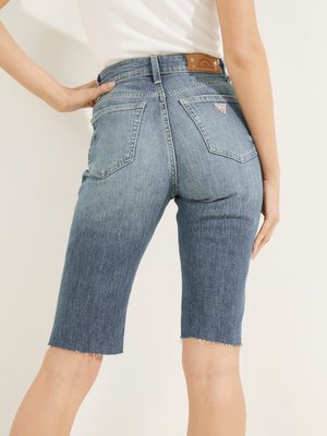 Biker denim bermudy – Guess, Modrá barva Ženy