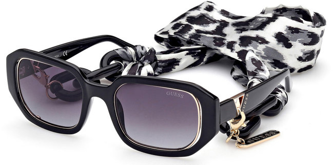 Guess – Injected sluneční brýle, Černá barva