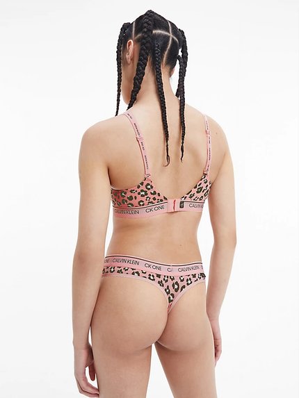 Módní CK One Cotton tanga, Růžová barva, 2022