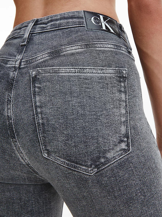 Skinny jeans Šedá barva Ženy