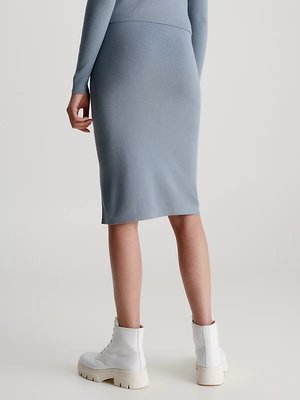 Button sukně – Calvin Klein Jeans, Modrá barva Ženy