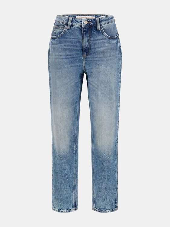 Mom jeany Modrá barva Ženy