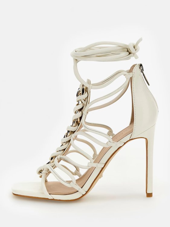 Bini sandály – GUESS, Bílá barva Ženy