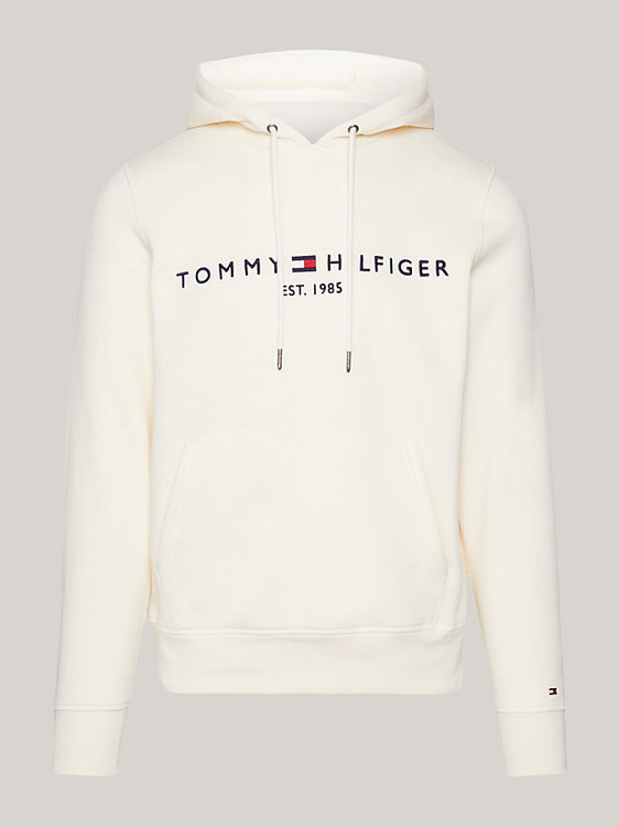 Tommy Logo mikina Krémová barva Muži