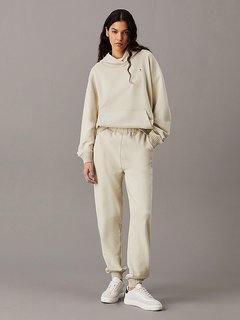 Luxusní Woven Label tepláky, Béžová barva, XS, S, M, L