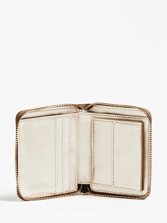 Zadie logo peněženka Hnědá barva Ženy