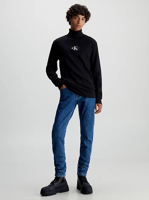 Módní Freefit Roll Neck triko, Černá barva, 2023