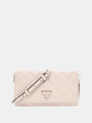 GUESS – Giully Xbody Flap crossbody, Růžová barva
