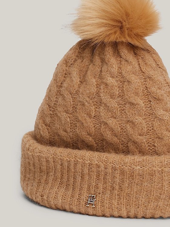 Módní TH Timeless čepice, Béžová barva, 2024