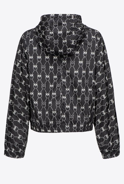 Monogram lehká bunda – Pinko, Černá barva Ženy, Ženy