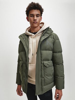 Calvin Klein Jeans – Bunda, Khaki, Zelená barva