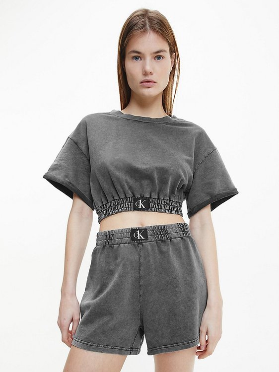 Calvin Klein Swimwear – KW0KW01780-BEH mikina CROPPED SWEATSHIRT