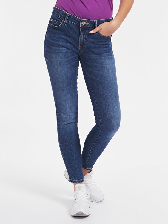 Guess – Curve X jeans, Modrá barva