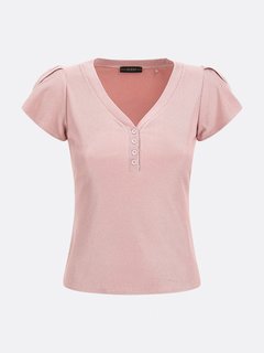 Luxusní Aveline top, Růžová barva, XS, S, M, L