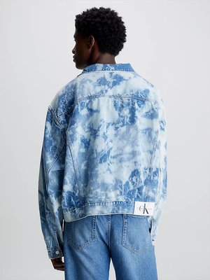 Boxy Denim bunda – Calvin Klein Jeans, Modrá barva Muži