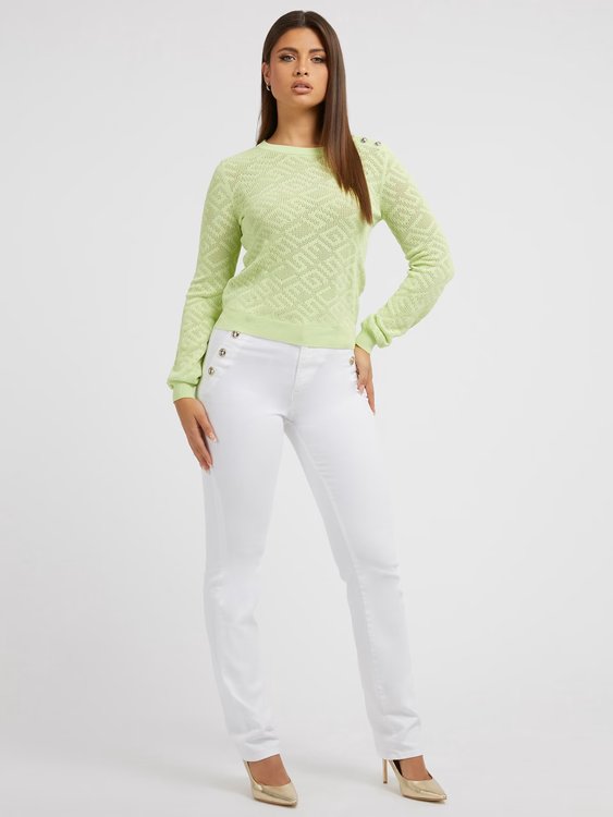 Módní Paula svetr, Zelená barva, 2023