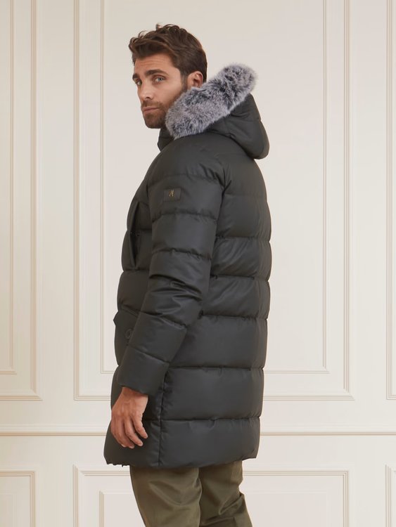 Real Down péřová bunda – Marciano, Khaki, Zelená barva Muži