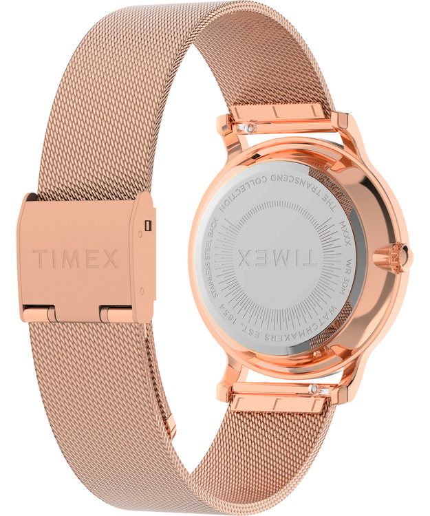 Módní Transcend hodinky, Růžové zlato barva, 2024