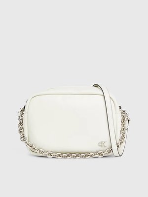 Calvin Klein Jeans – Micro Mono Chain crossbody, Bílá barva