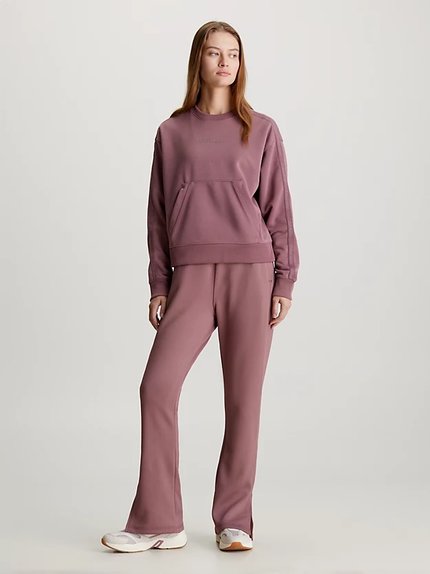 Módní Cropped French mikina, Červená, Vínová barva, 2024