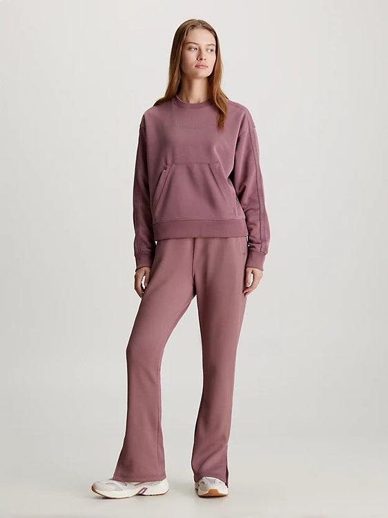 Módní Cropped French mikina, Červená, Vínová barva, 2024