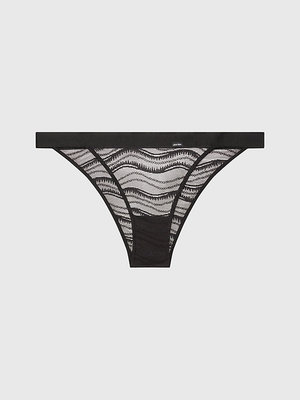 Calvin Klein Underwear – Allover Lace bikiny, Černá barva