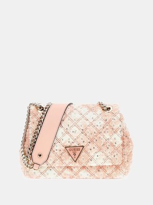 GUESS – Rianee Quilt crossbody, Růžová barva