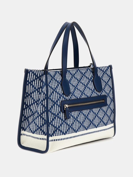 Silvana 2 Compartment velká kabelka – GUESS, Modrá barva Ženy