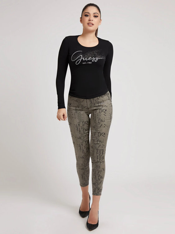 Front logo tričko Černá barva Ženy