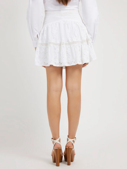 Módní Sara sukně, Bílá barva, 2022