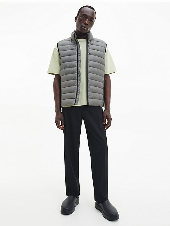 Recycled logo vesta – Calvin Klein, Šedá barva Muži